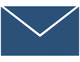 A blue envelope icon.
